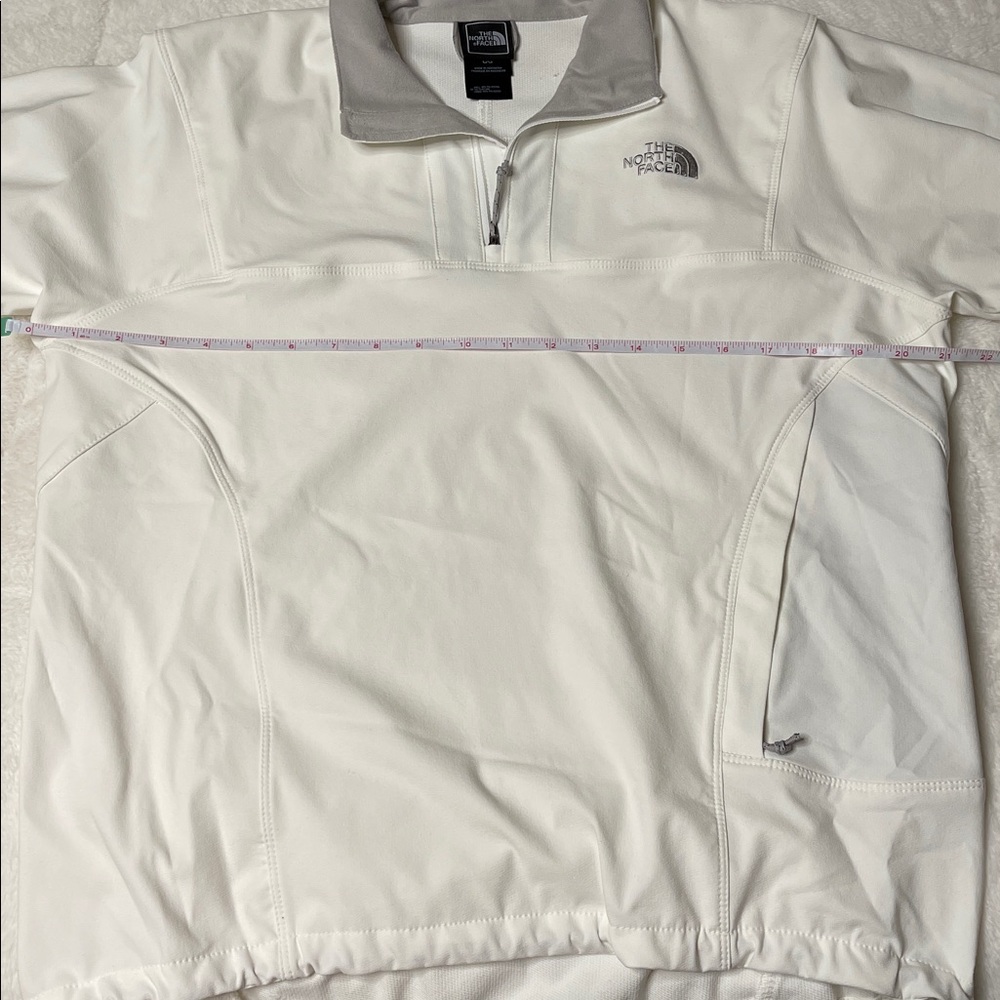 The North Face White/Cream Apex Quarter-Zip Pullover - Picture 14 of 16